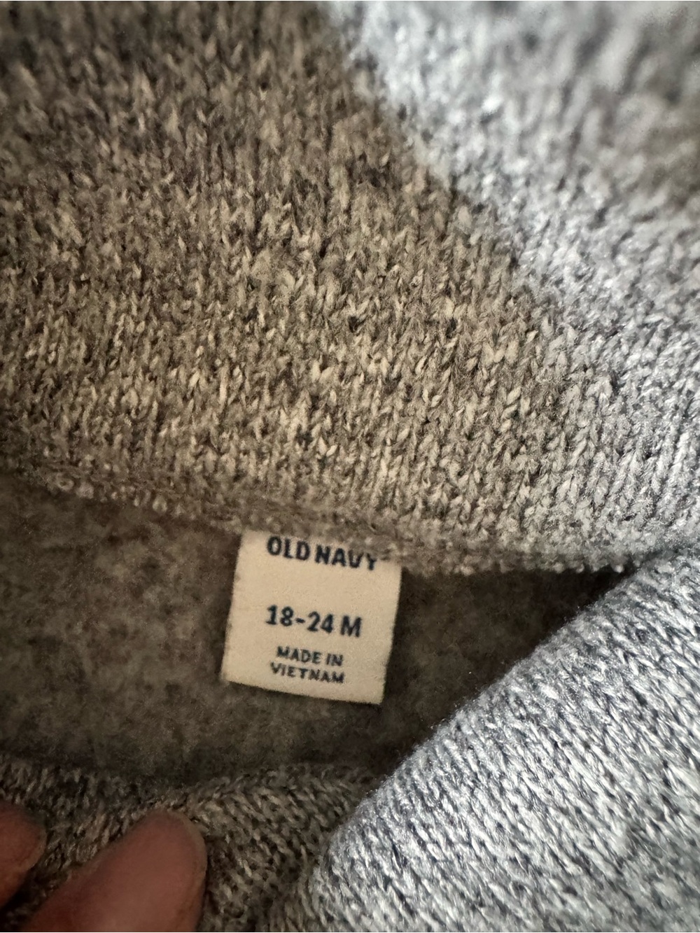 Old Navy Gray Shawl-Collar Kids Winter One-Piece - Picture 2 of 4